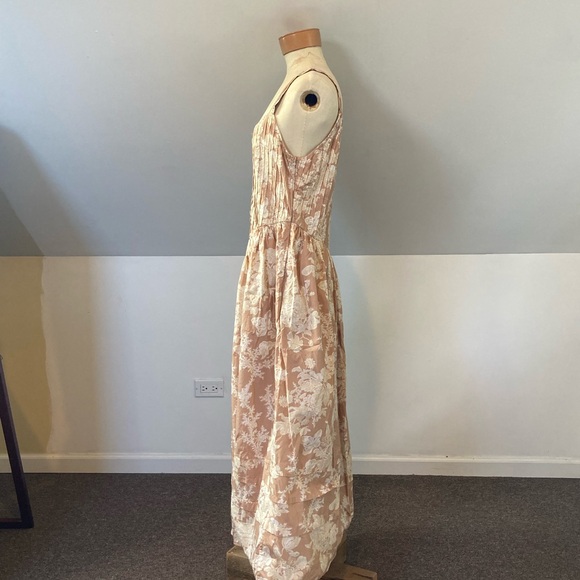 LOVESHACKFANCY  Majory Midi Dress In Espresso - Picture 9 of 16